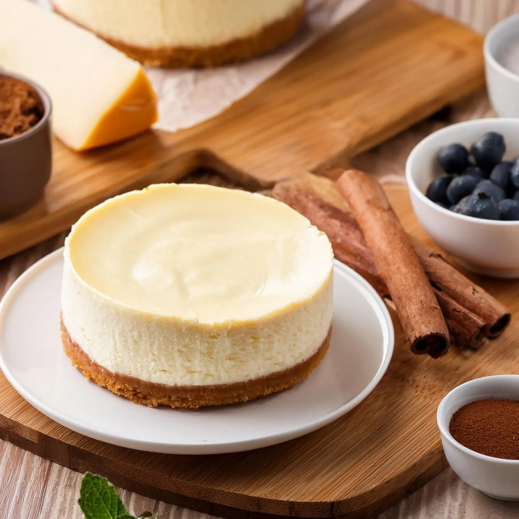 Perfectly baked Philadelphia cream cheese cheesecake