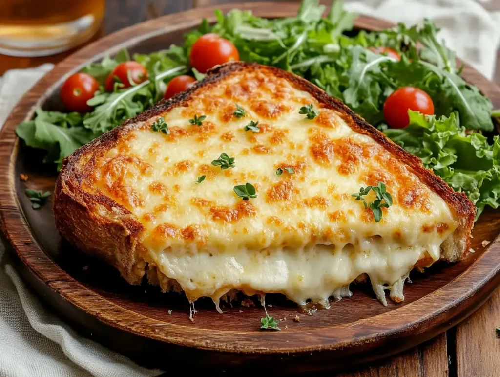 A golden croque monsieur 