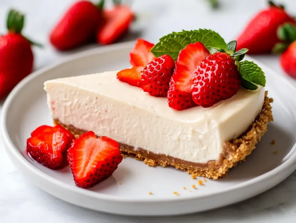 3-ingredient no-bake cheesecake
