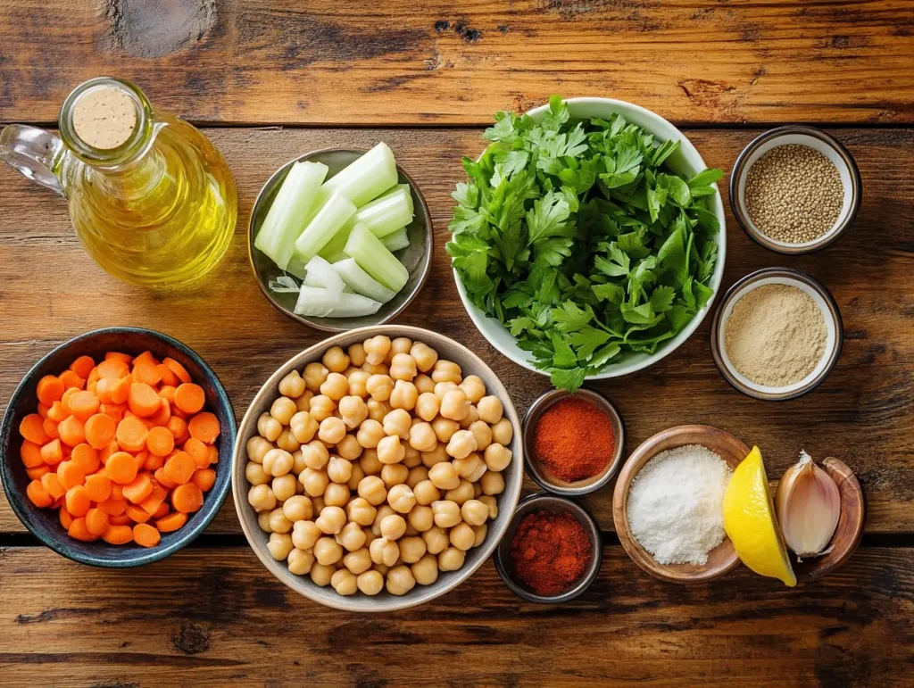 Ingredients for Joan Nathan Chickpea Soup Recipe