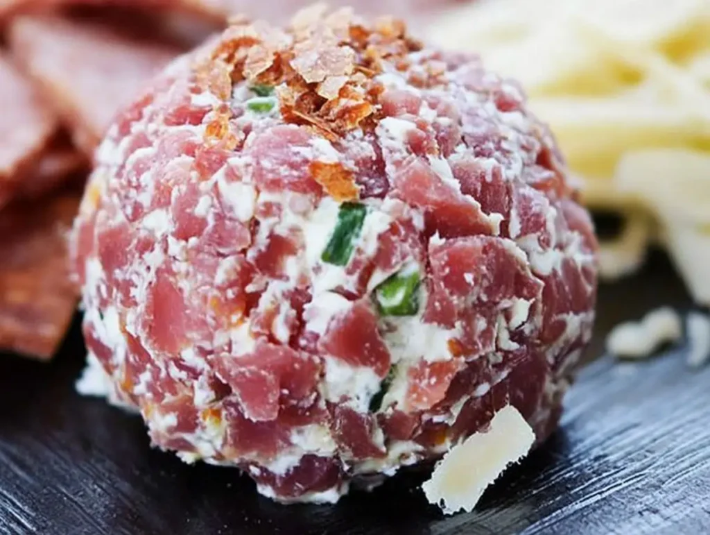 result of chipped beef cheese ball recipe