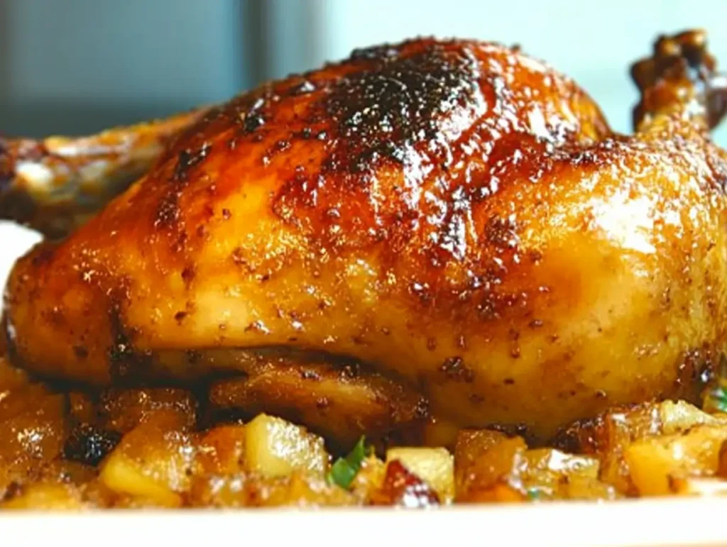 Roasted Apple Glazed Chicken